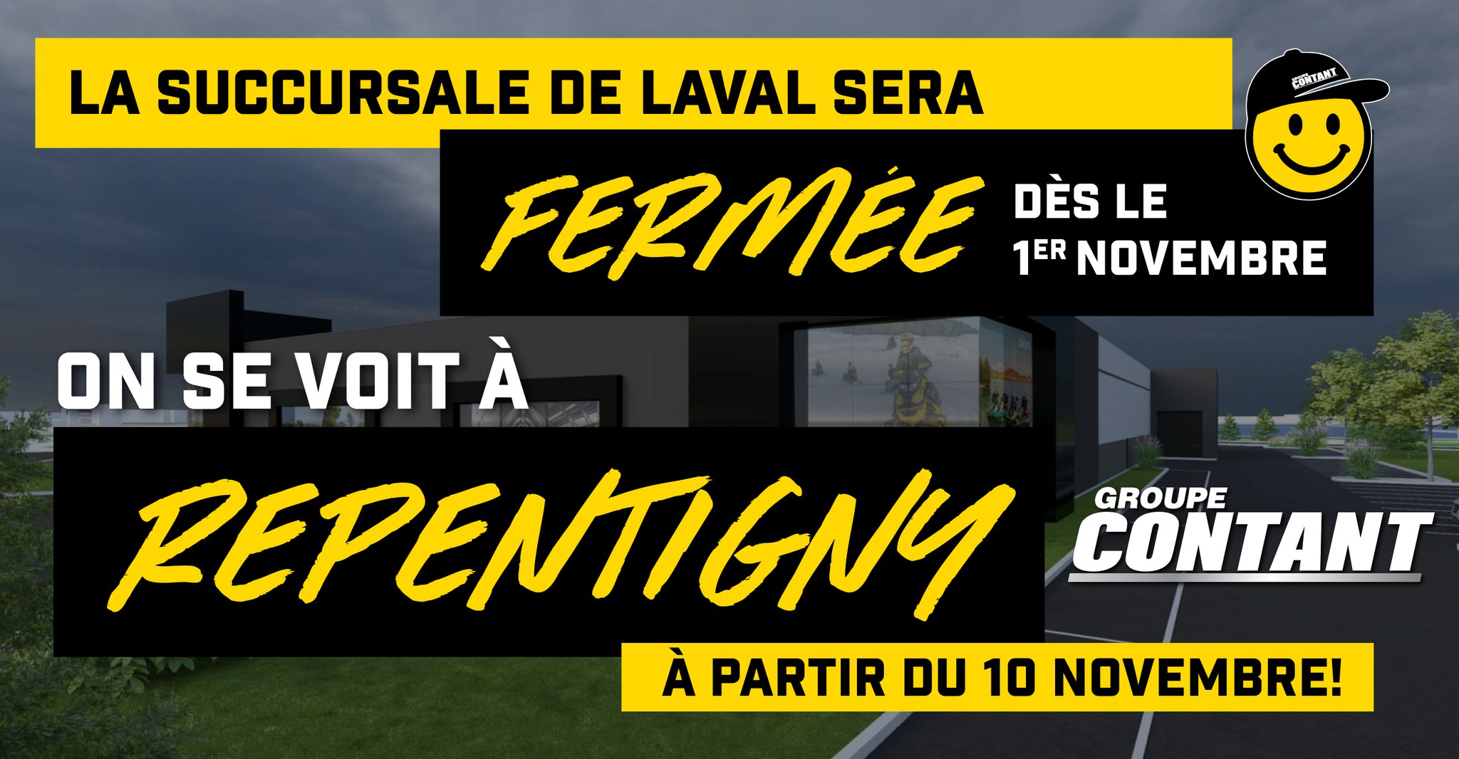 LAVAL DÉMÉNAGE À REPENTIGNY DÈS LE 10 NOVEMBRE !