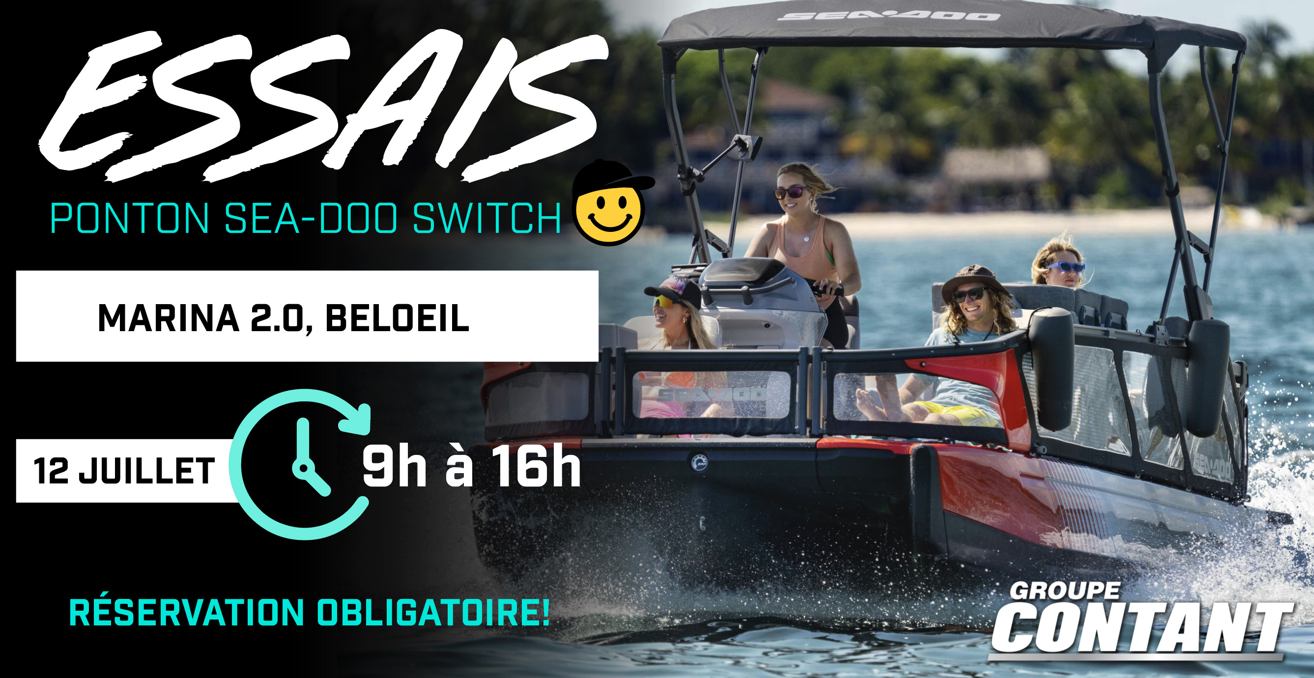 Essais Ponton Sea-Doo Switch - Beloeil