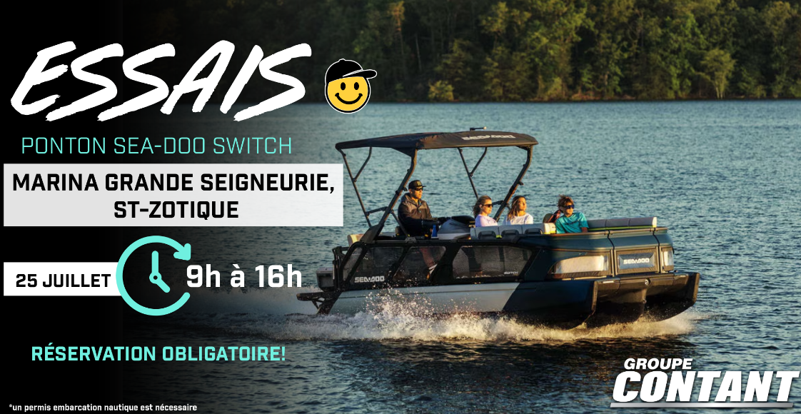 Essais Ponton Sea-Doo Switch - Vaudreuil