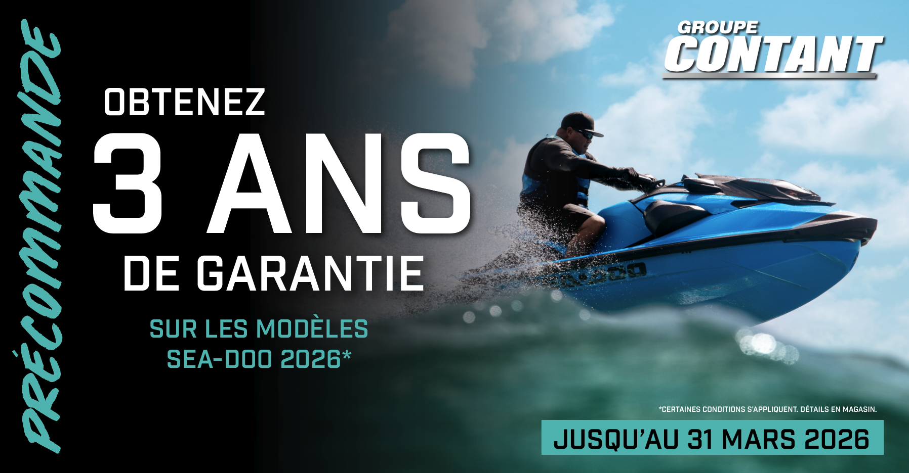 PROMOTION PRÉCOMMANDE SEA-DOO 2026