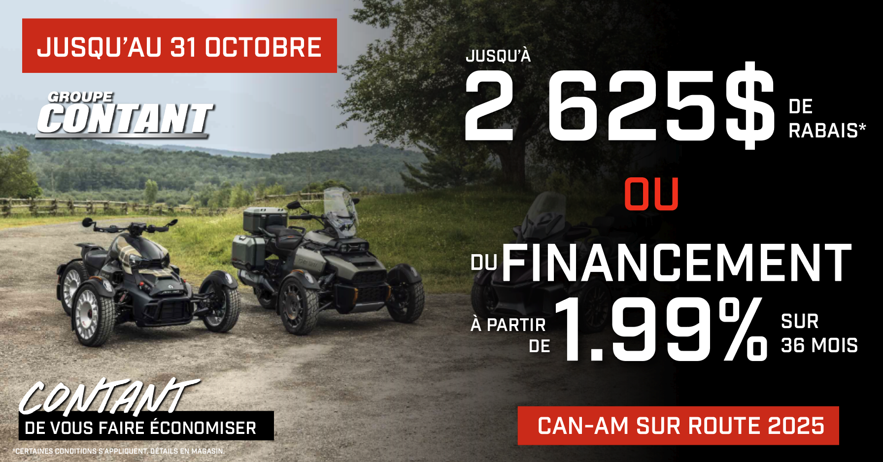 PROMOTION CAN-AM SUR ROUTE 2025