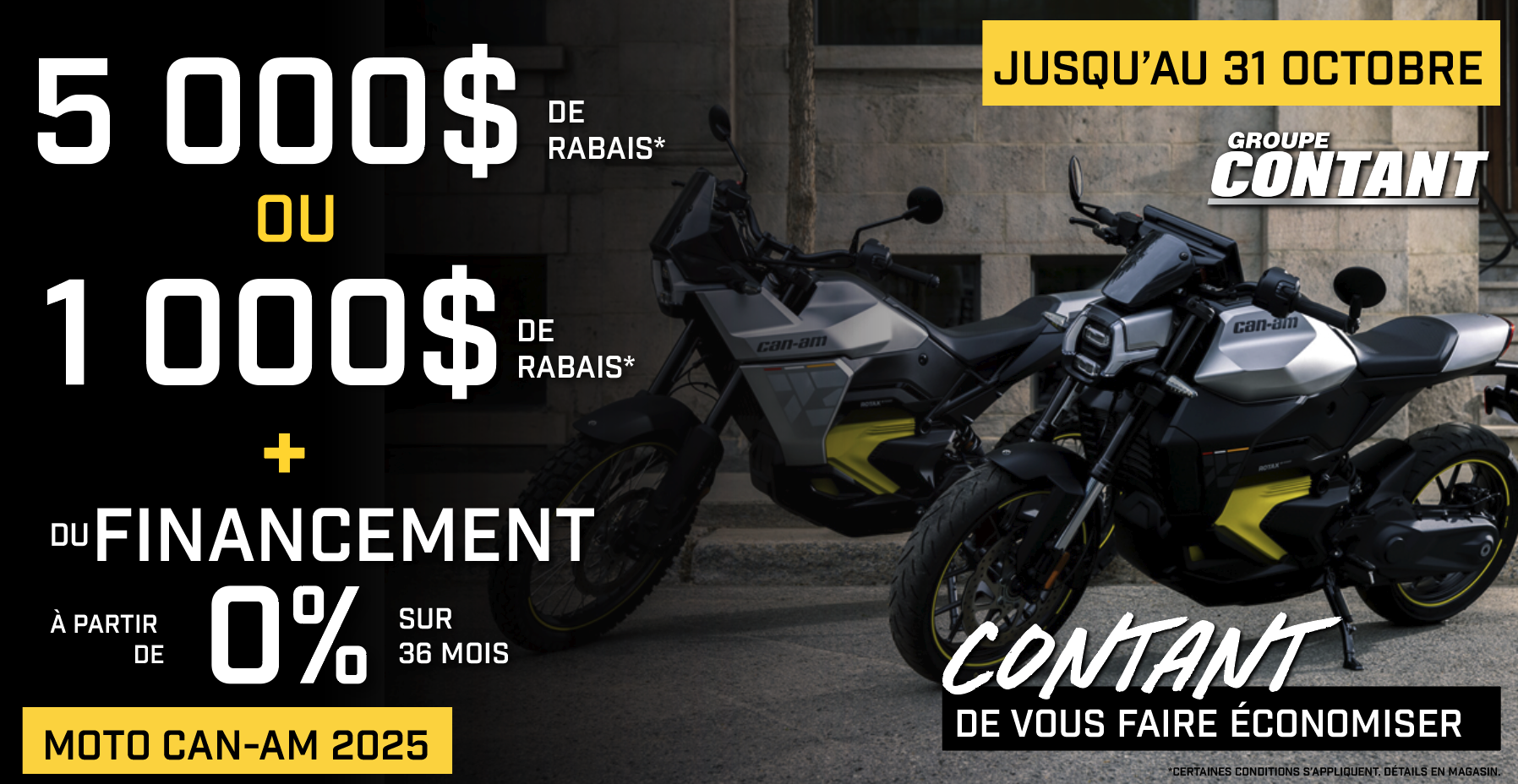 PROMOTION MOTO ÉLECTRIQUE CAN-AM 2025