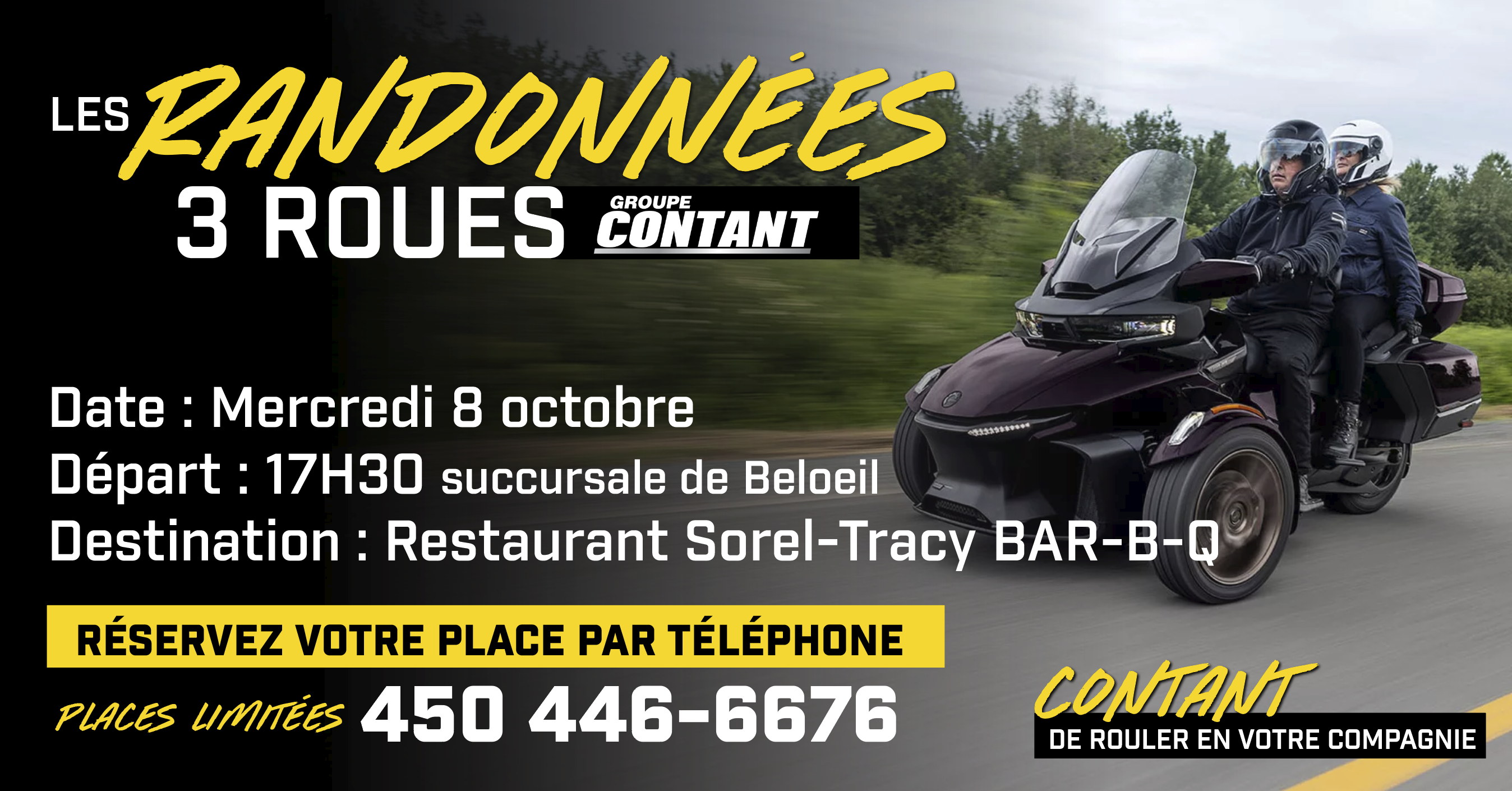 Randonnées sur roues Groupe Contant - Succursale de Beloeil