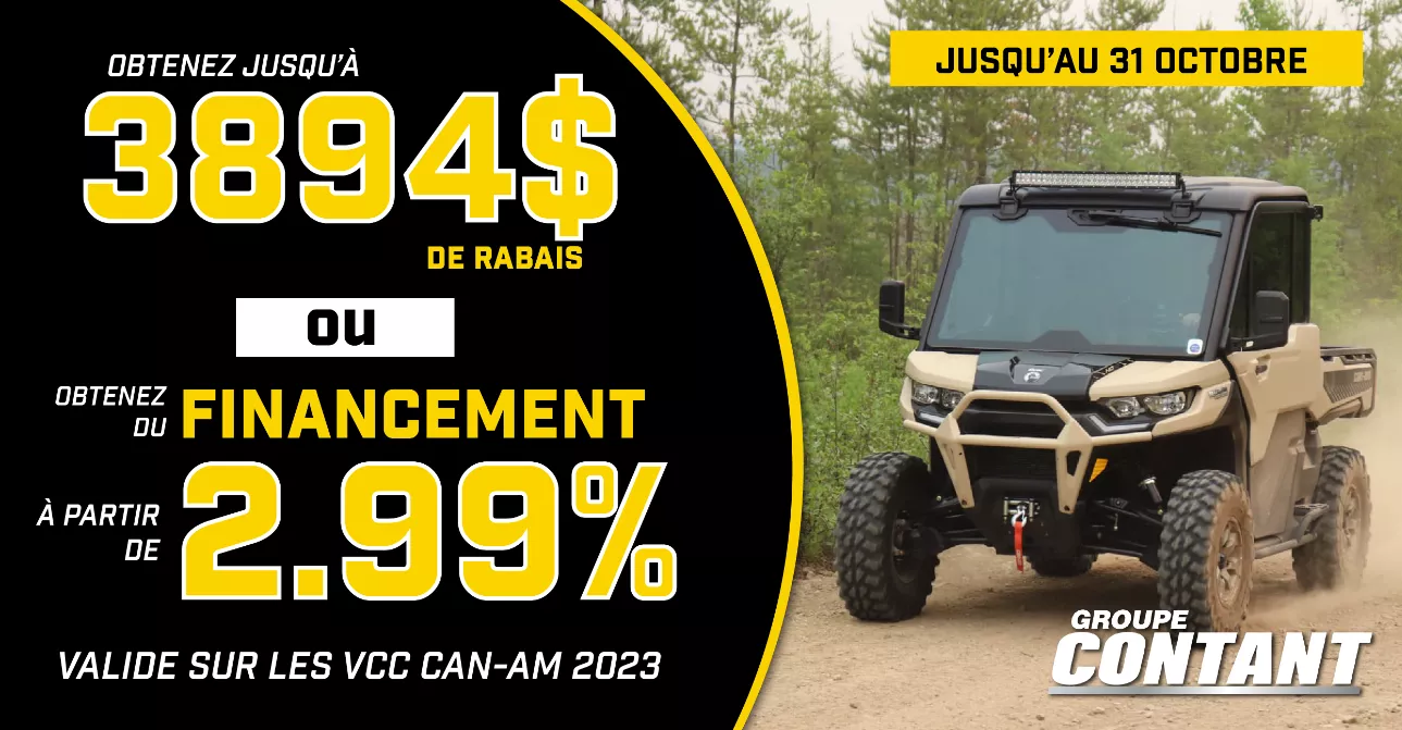 Promotion Cam-Am VCC 2023 fin 31 octobre 