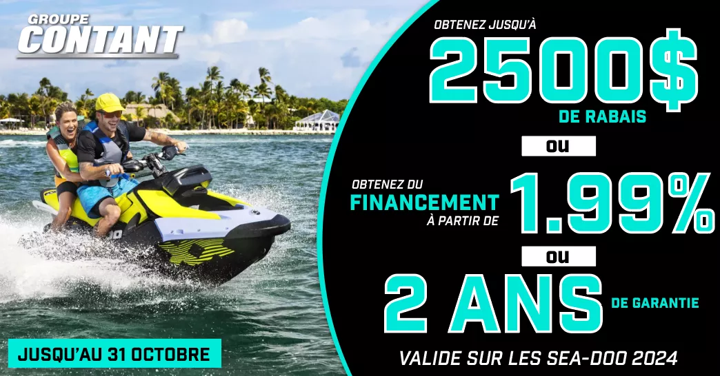 Promotion Sea-Doo 2024 fin 31 octobre