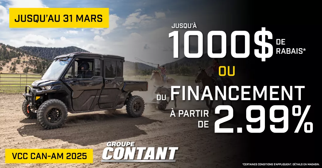 Promotion VCC Can-Am 2025 fin 31 mars