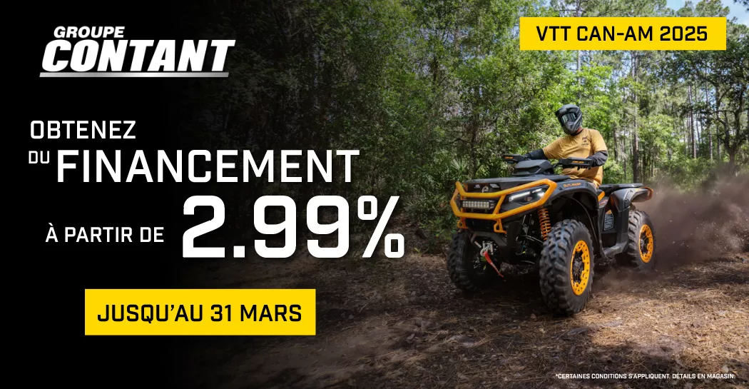 Promotion VTT Can-Am 2025 fin 31 mars 