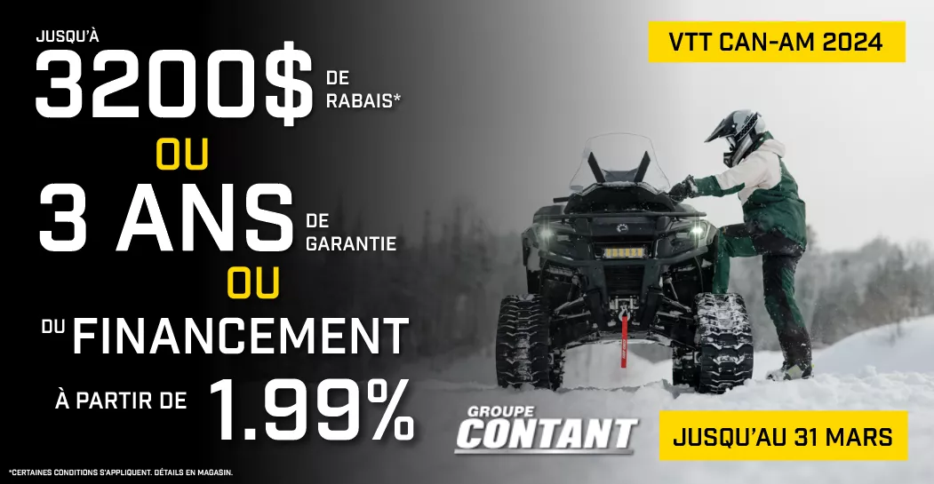 Promotion VTT Can-Am 2024 fin 31 mars