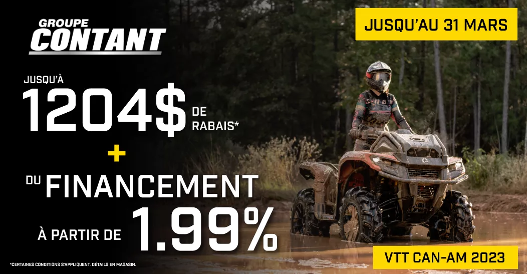 Promotion VTT Can-Am 2023 fin 31 mars 