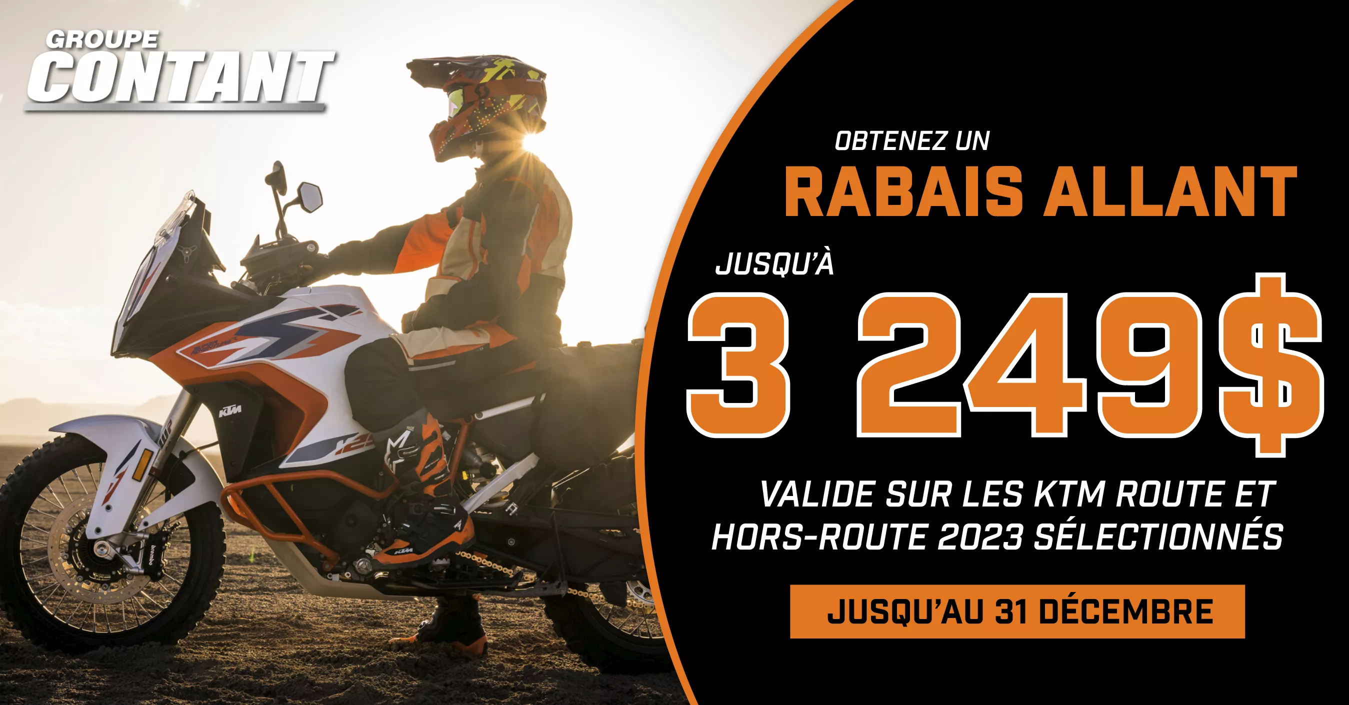 Promotion KTM 2023 fin 31 décembre