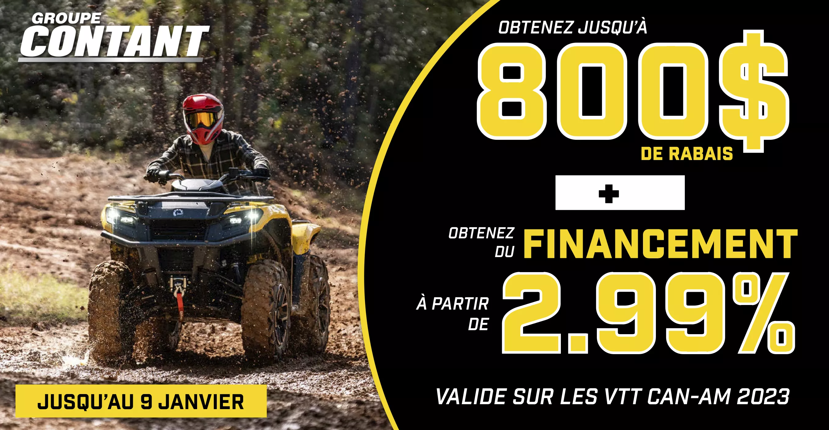 Promotion VTT Can-Am 2023 fin 9 janvier