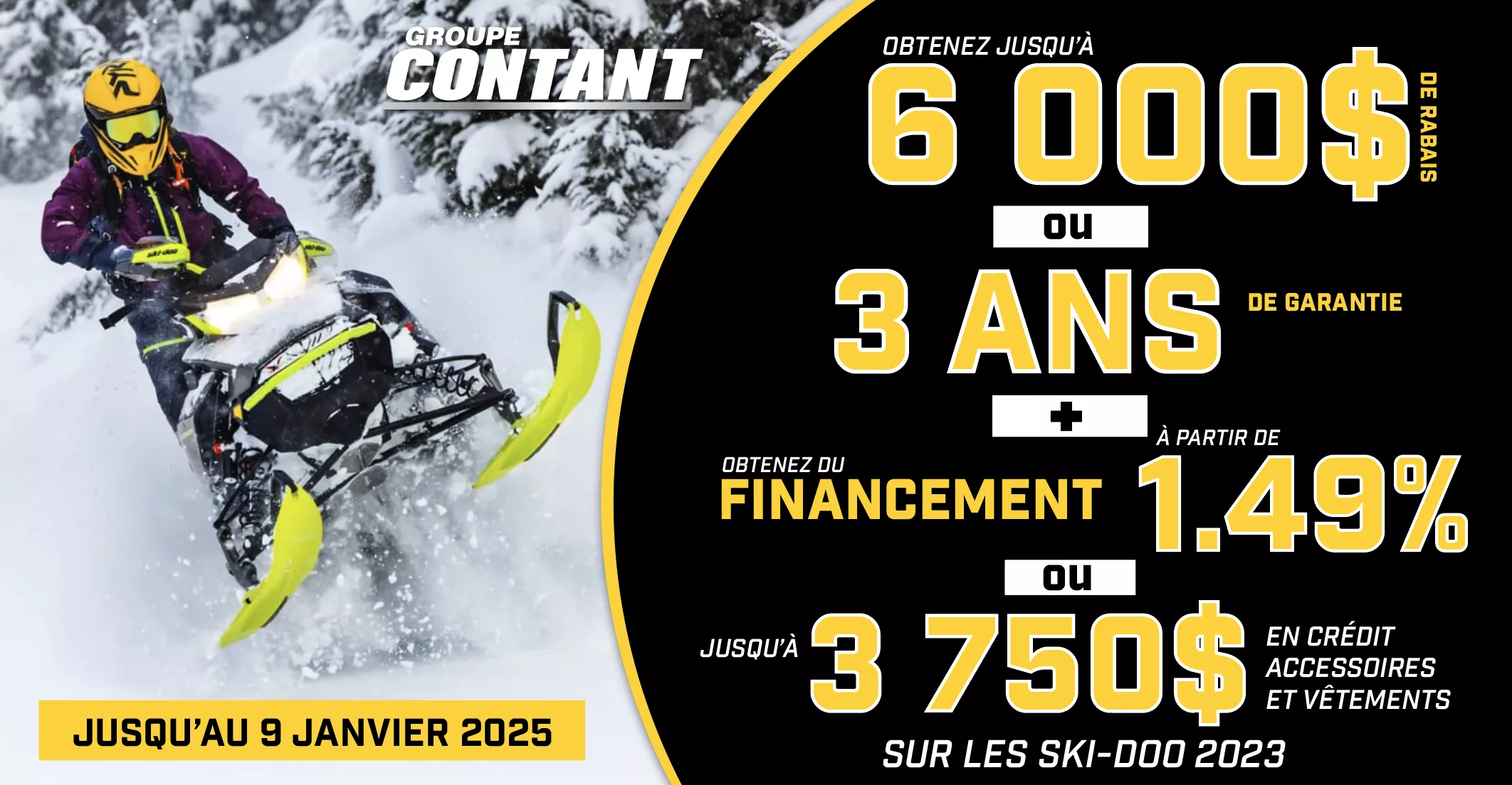 Promotion Ski-Doo 2023 fin 9 janvier 2025