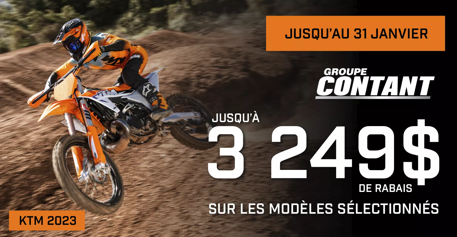 Promotion KTM 2023 fin 31 janvier 