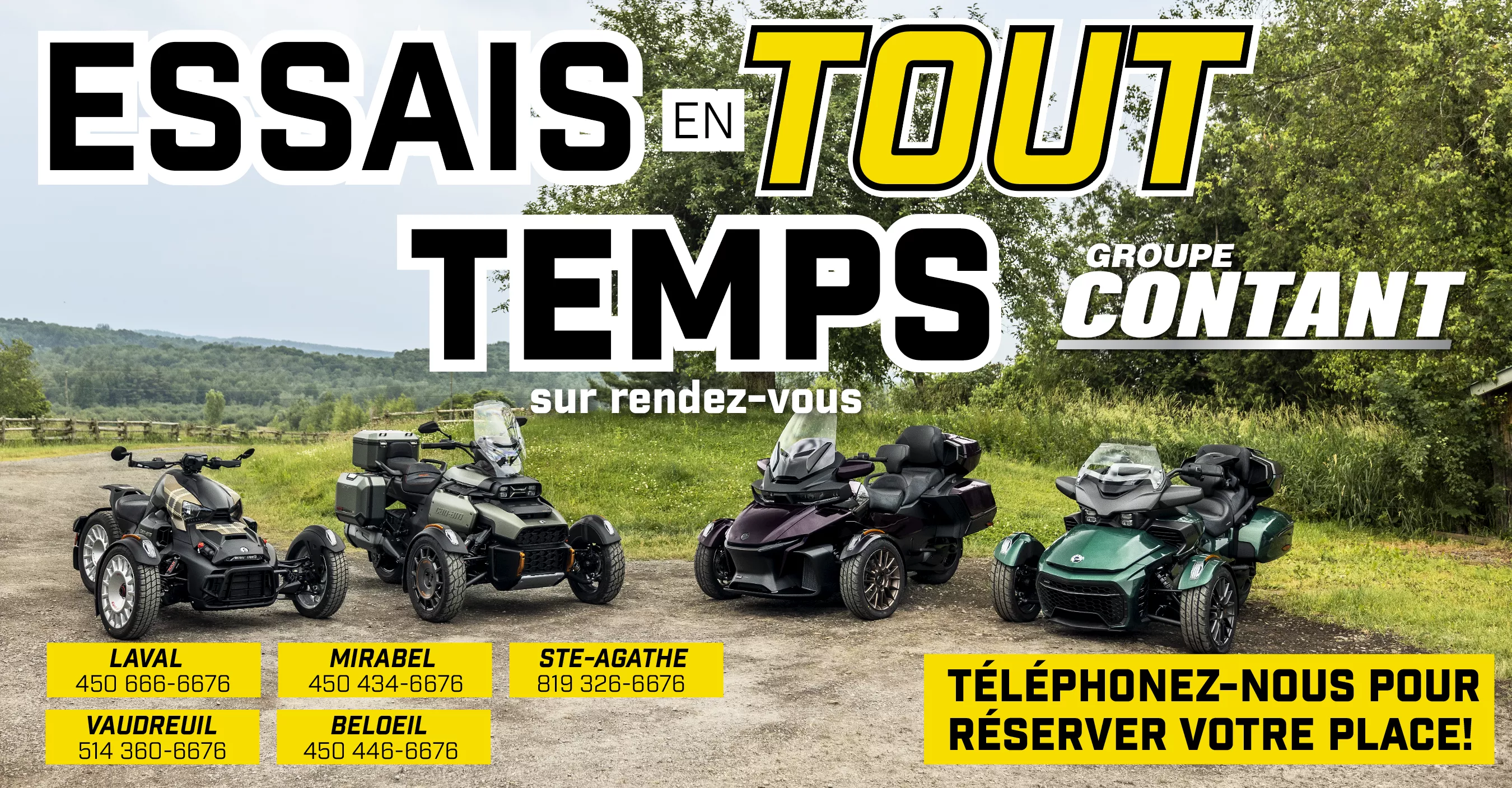 Essais 3 roues - EN TOUT TEMPS! 